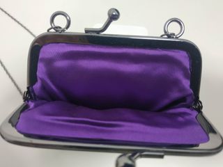 Bolso Fiesta Lentejuelas Negro Cadena