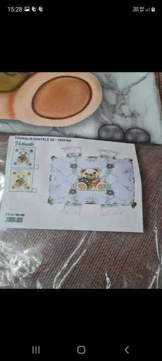 Tovaglia effetto marmorizzato simil Thun