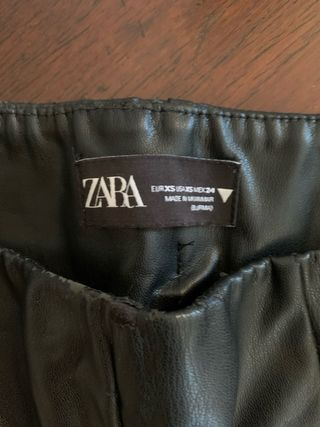 Pantaloni ecopelle Zara Tg XS