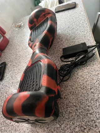 Hoverboard Patín Eléctrico Camuflaje Rojo/Negro
