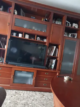 Mesa de centro madera y cristal