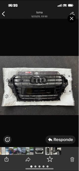 Rejilla Audi S3 8V Negra Original