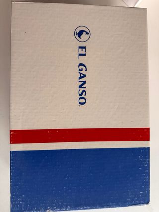 Zapatos de tacón azul terciopelo marca El Ganso