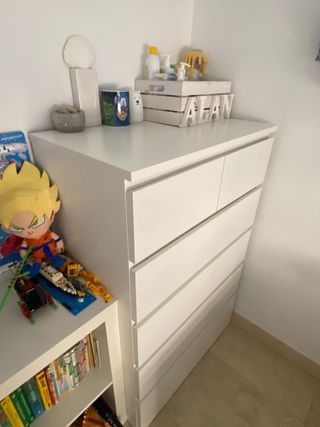 Cómoda MALM IKEA Blanca 8 cajones 80x123cm