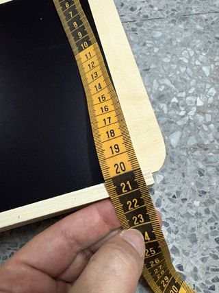 Pizarra de madera con soporte