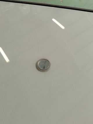 Mesa Acero Cristal Chillvert Palermo 180 x 90 x 73