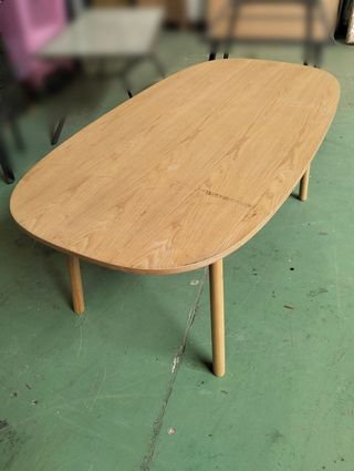 Mesa de Comedor Rectangular con Madera de Fresno