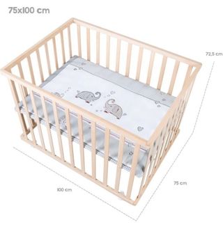 roba Parque Infantil Jumbotwins con Colchon cuna