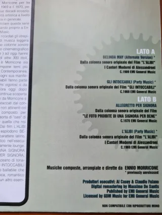 Ennio Morricone In Lounge 45 Giri