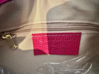 Bolso cartera piel fucsia