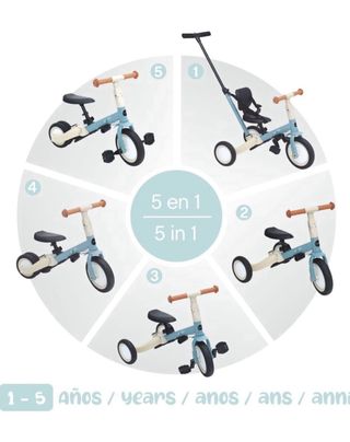 Triciclo Evolutivo Olmitos 5 en 1 GYRO