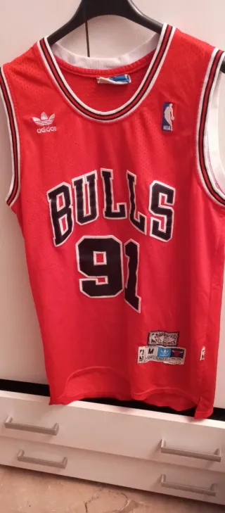 Camiseta Chicago Bulls Adidas Dennis Rodman Talla