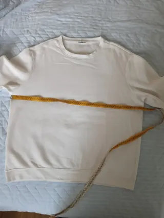 Felpa bianca taglia L oversize