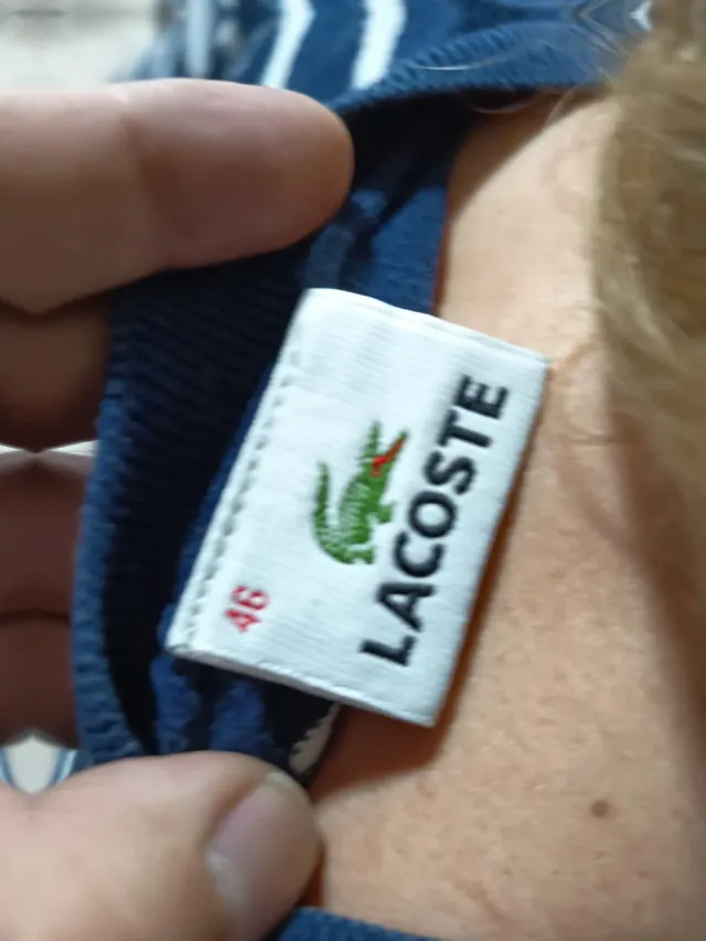 Jersey Lacoste Rayas Talla XL