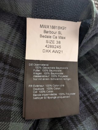 Chaqueta Barbour Bedale Wax M