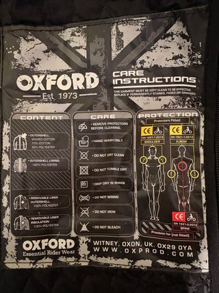 Equipo Moto Calidad: Chaqueta+ Espaldera +Guantes