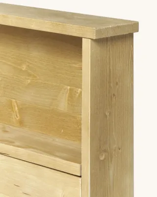 Cabecero de madera con almacenaje