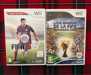 Lote 2 Juegos Wii Fútbol: FIFA 15 y Copa Mundial