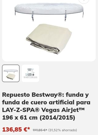 Juego de fundas de cuero artificial Lay-Z-Spa Vega
