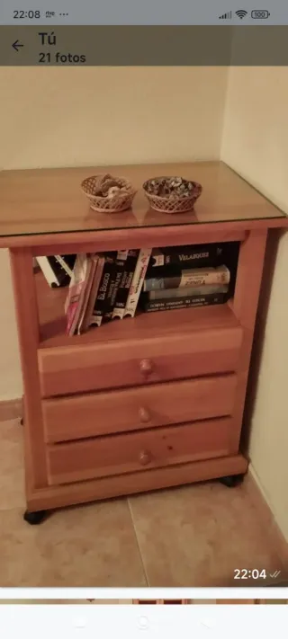 Conjunto Muebles Salón Comedor Madera