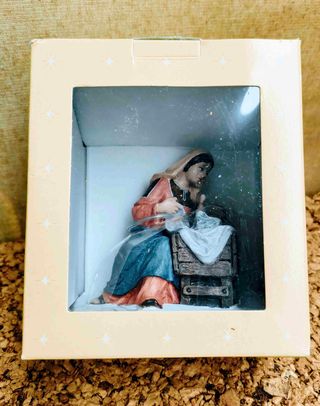 Figura Belén Virgen María y Niño Jesús