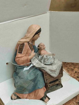 Figura Belén Virgen María y Niño Jesús