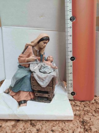 Figura Belén Virgen María y Niño Jesús