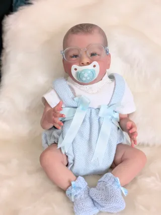 Muñeca Bebé Reborn Ojos Azules