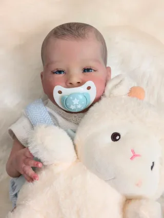 Muñeca Bebé Reborn Ojos Azules