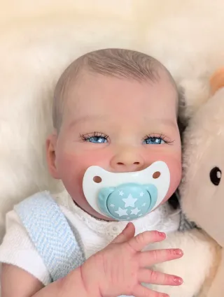 Muñeca Bebé Reborn Ojos Azules