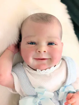 Muñeca Bebé Reborn Ojos Azules