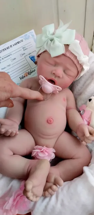 Bebé Reborn Silicona 44cm 2.500 gm