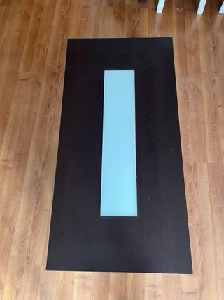Mesa de centro madera y cristal