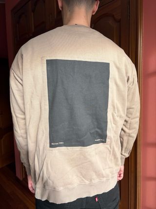 Sudadera Zara Hombre Talla XL Beige
