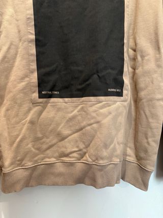 Sudadera Zara Hombre Talla XL Beige