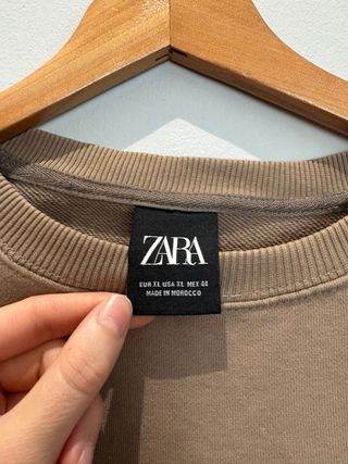 Sudadera Zara Hombre Talla XL Beige