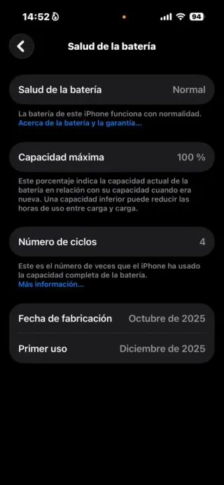 iPhone 16 Negro 128 GB 5G