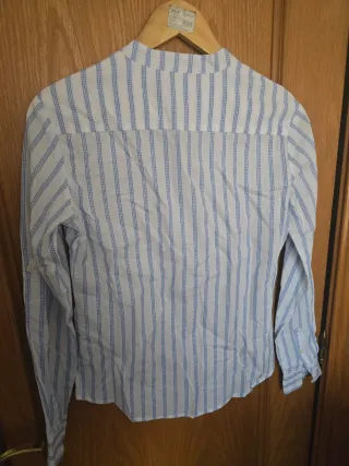 Camisa Spagnolo Rayas Azul Talla S