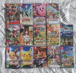 Lote Juegos Nintendo Switch Zelda, Kirby, Mario