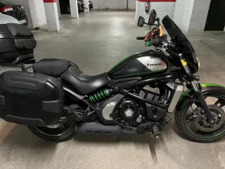 Kawasaki Vulcan lista para viajar