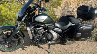 Kawasaki Vulcan lista para viajar