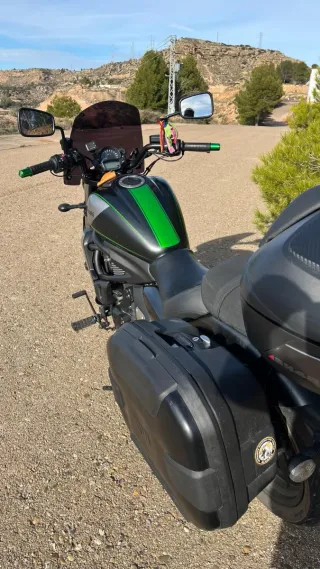 Kawasaki Vulcan lista para viajar
