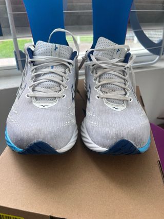 Zapatillas Mizuno Wave Rider 28 Blanco/Azul