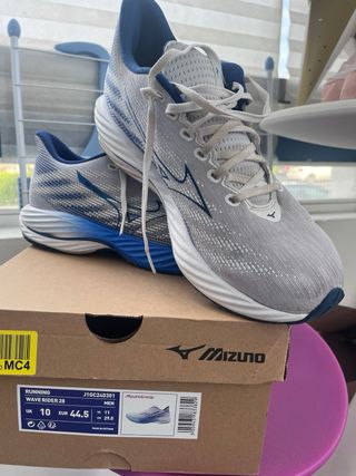 Zapatillas Mizuno Wave Rider 28 Blanco/Azul