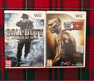 Lote 2 Juegos Wii: Call of Duty y WWE 12