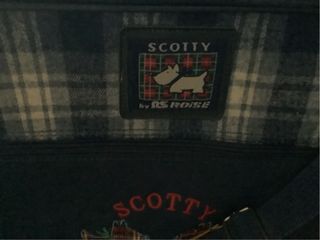 Valigia per bambini a quadri scozzesi blu