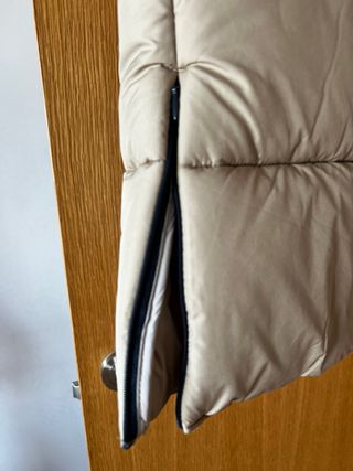 Abrigo plumífero Ecoon beige t.36 muy amplio