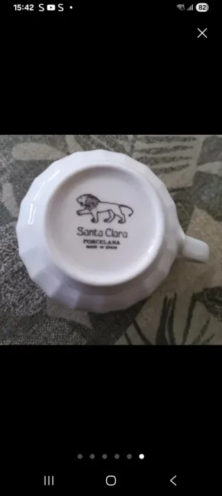 Juego café Santa Clara porcelana floral