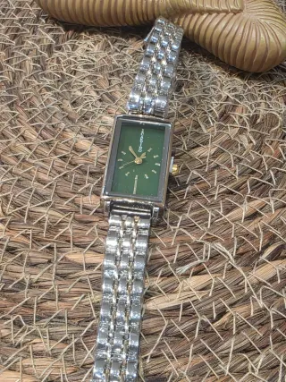 Reloj CARYTINO Cuarzo Verde y Plateado
