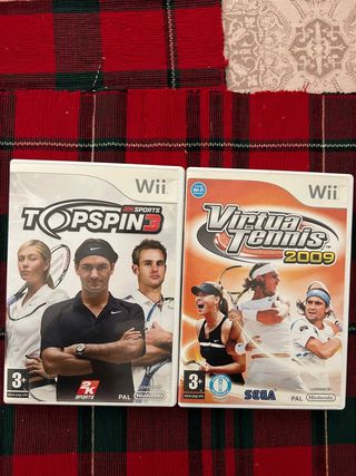 Lote 2 Juegos Wii: Top Spin 3 y Virtua Tennis 2009